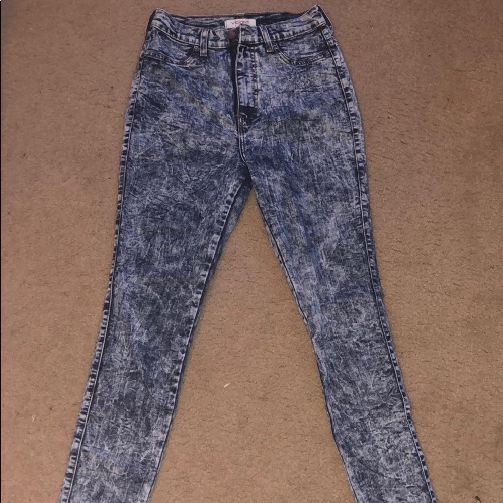 High Waisted Blue Jeans